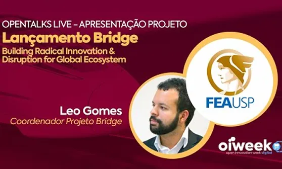 Divulgação de palestra do Professor Leonardo Gomes no lançamento do CEPID BRIDGE