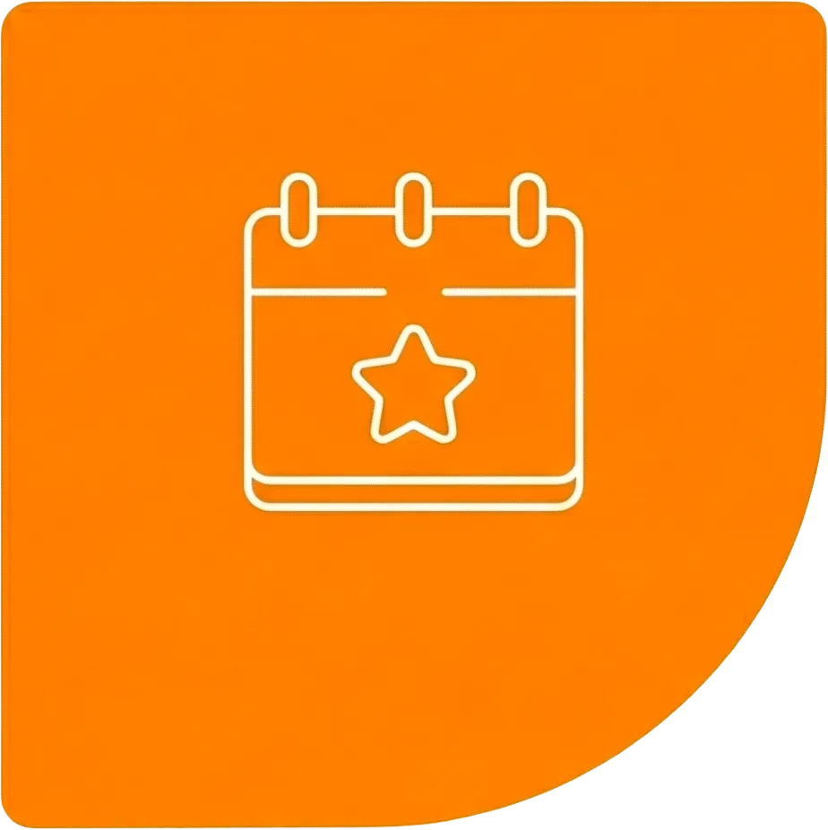 Calendário com marcador para formação estratégica